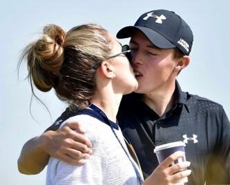 Lydia Cassada with her boyfriend Matt Fitzpatrick.